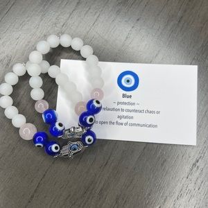 One White evil eye bracelet 🧿🤍